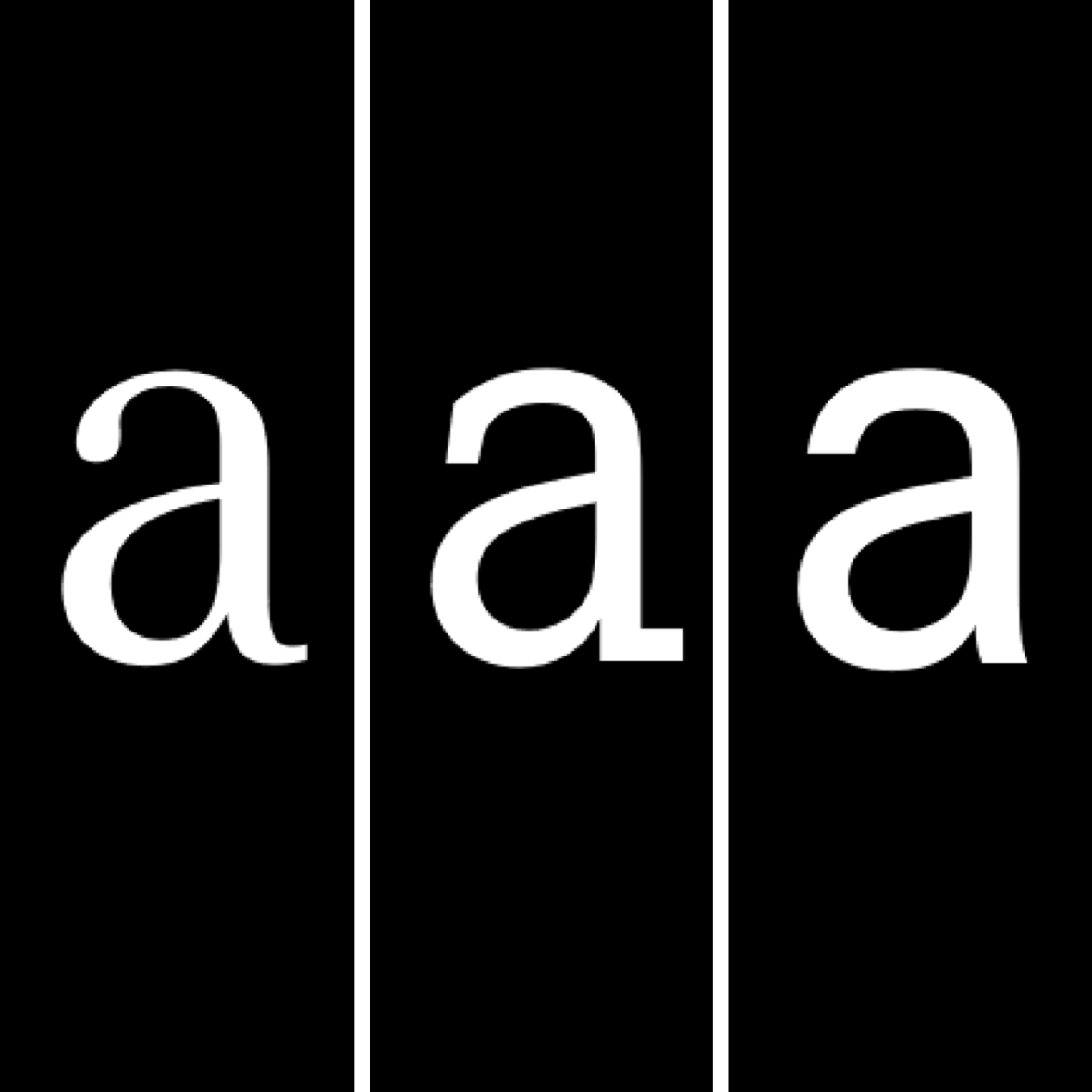 Serif, Slab und Sans