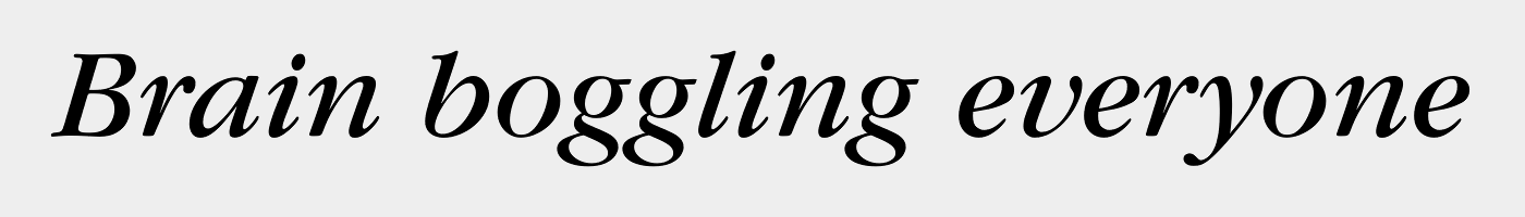 ITC Garamond Book Italic