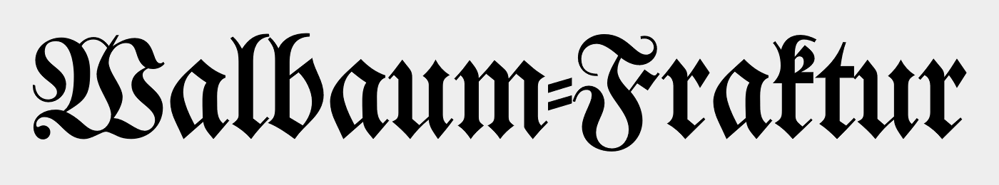 Walbaum Fraktur EF