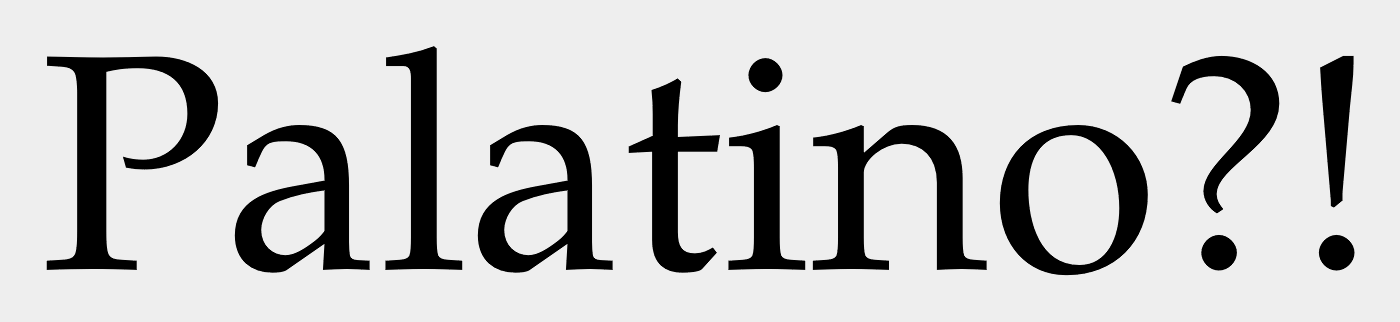 Palatino+Roman