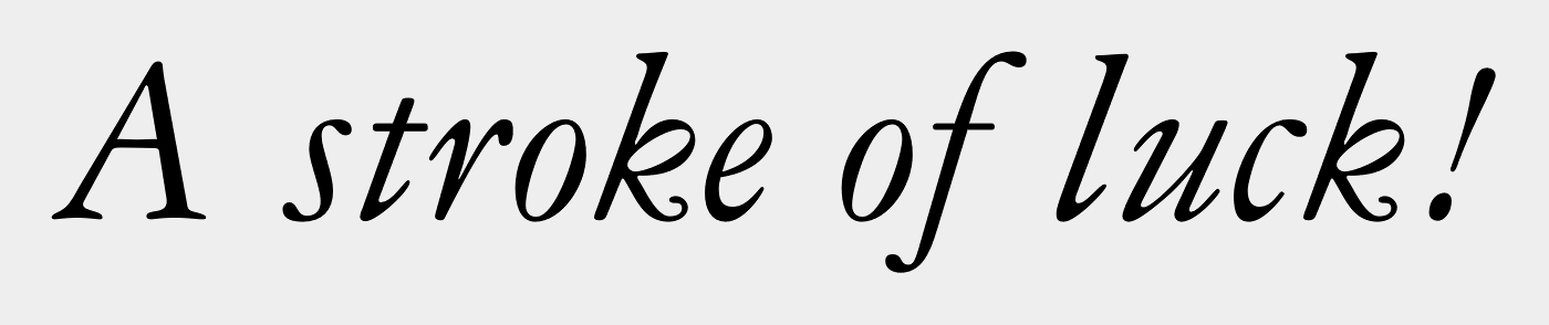 Garamond Three Italic