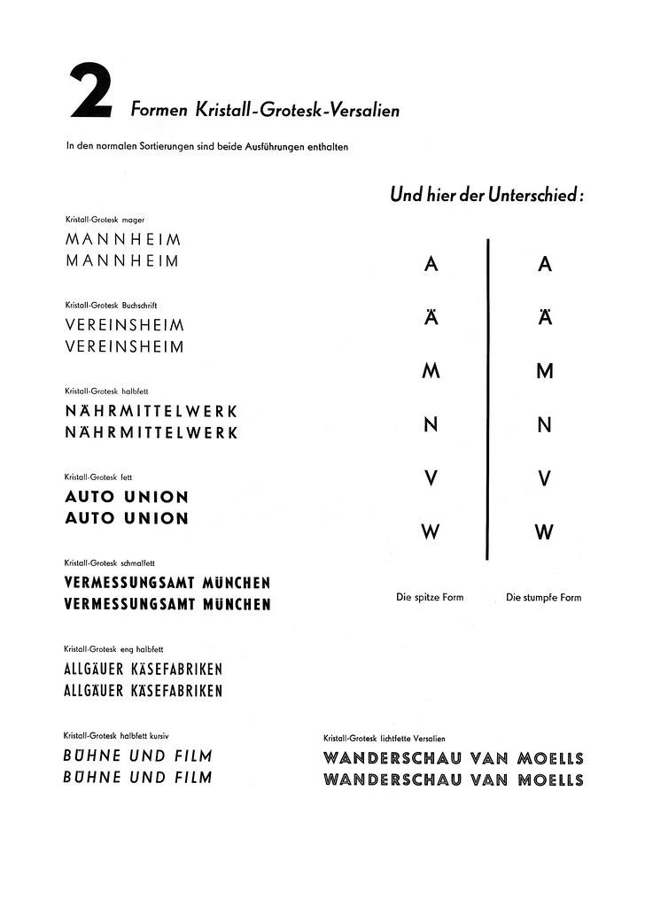 2 Formen Kristall-Grotesk-Versalien