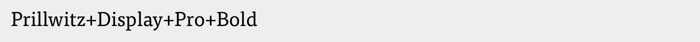 Prillwitz+Display+Pro+Bold