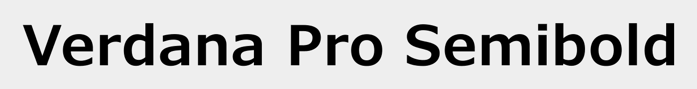Verdana Pro SemiBold