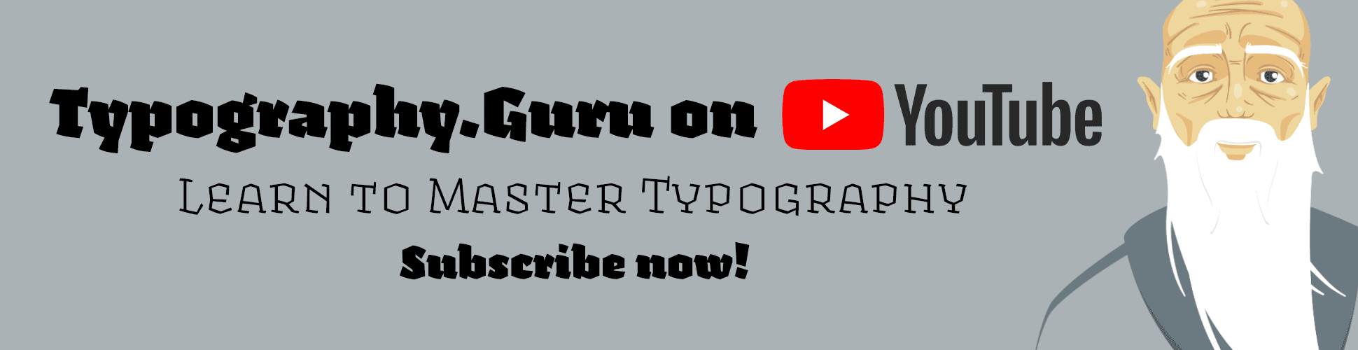 Unser englischsprachiger Typografie-Kanal auf YouTube. 