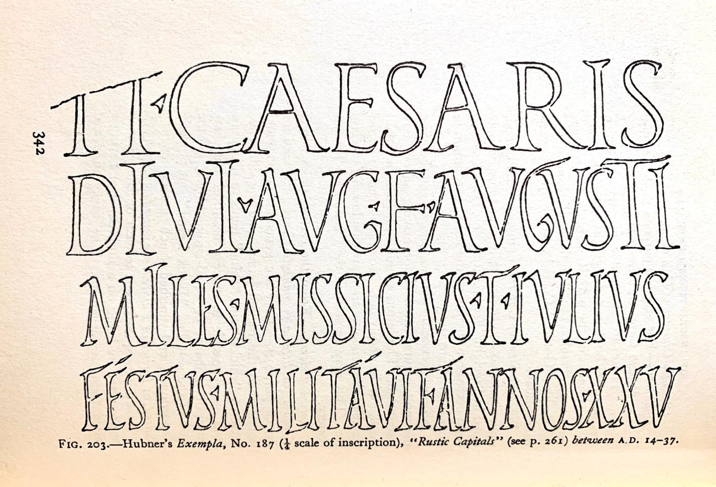 Hubner’s Exempla Scripturae Epigraphicae Latinae, No 187 Rustic Capitals.jpg