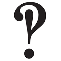 Schriften mit Interrobang