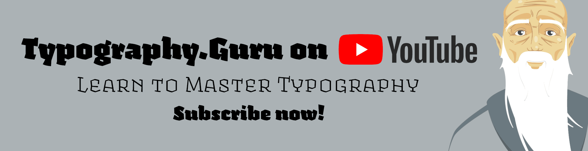 Unser englischsprachiger Typografie-Kanal auf YouTube.