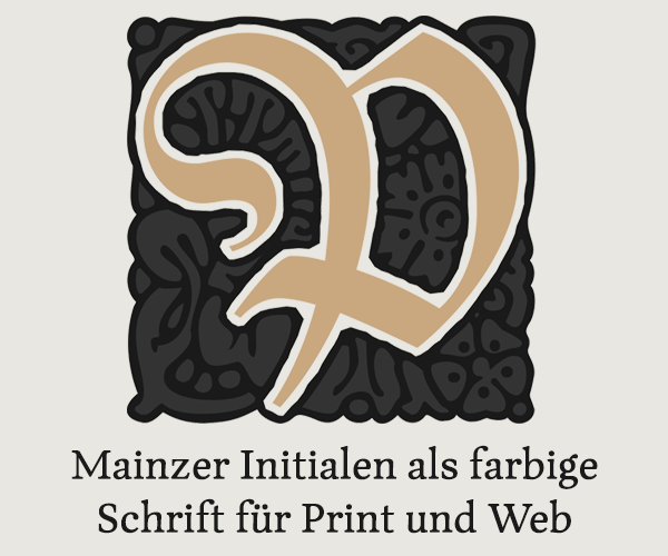 Farbige Buchstaben für Print und Web auf von Buchdruck-Initialen …