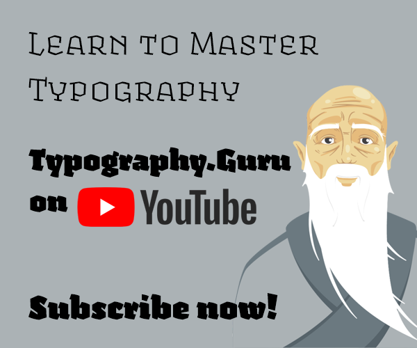 Unser englischsprachiger Typografie-Kanal auf YouTube.